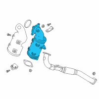 OEM Buick Envision Catalytic Converter Diagram - 12665890