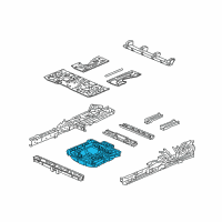 OEM 2022 Honda Odyssey Pan, Floor (Lower) Diagram - 65150-THR-305ZZ