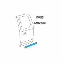 OEM 2003 Toyota Tundra Side Molding Diagram - 75741-0C020-A0