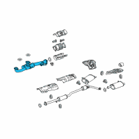 OEM 2014 Acura TSX Pipe A, Exhaust Diagram - 18210-TA1-A01