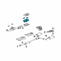 OEM 2010 Acura TL Catalytic Converter Diagram - 18160-RL8-A01