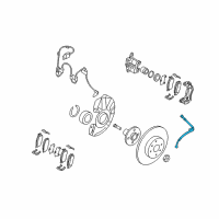 OEM Hyundai Accent Hose-Brake Front, LH Diagram - 58731-1E000