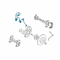 OEM 2008 Kia Rio5 Sensor Assembly-Abs Front Wheel Diagram - 956701G000