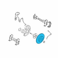 OEM 2008 Hyundai Accent Disc-Front Wheel Brake Diagram - 51712-1G000