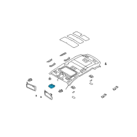 OEM 2008 Kia Rondo Lamp Assembly-OVERHEADEAD Console Diagram - 928101D000QW