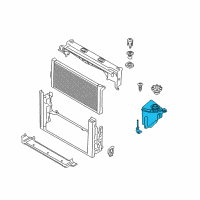 OEM 2012 BMW ActiveHybrid 5 Coolant Expansion Tank Diagram - 17-13-7-647-283