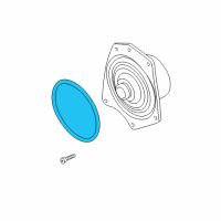 OEM Dodge Magnum Gasket-Water Pump Diagram - 4663731AB