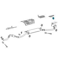OEM 2018 Lexus NX300h Muffler Hanger Straps Diagram - 1756574320