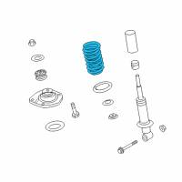 OEM Chevrolet Caprice Coil Spring Diagram - 92256816