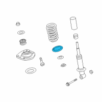 OEM 2011 Chevrolet Caprice Insulator, Rear Spring Lower Diagram - 92244437