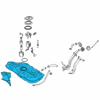 OEM 2014 Kia Forte5 Fuel Tank Assembly Diagram - 31150A7600