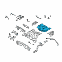 OEM 2003 Infiniti G35 Floor-Rear, Rear Diagram - 74514-AM630