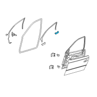 OEM Pontiac Roof Molding Seal Diagram - 92055872