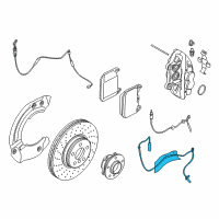 OEM 2019 BMW i8 Front Abs Wheel Speed Sensor Diagram - 34-52-6-855-017