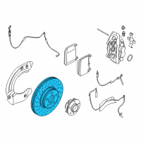 OEM 2014 BMW i8 Brake Disc, Lightweight, Vented, Performance. Diagram - 34-11-6-858-623