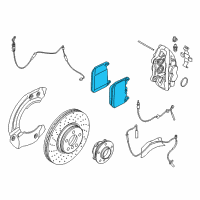 OEM 2015 BMW i8 Front Brake Pads Diagram - 34-10-6-872-334