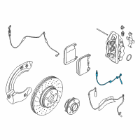 OEM BMW i8 Brake Hose Front Diagram - 34-32-6-868-960