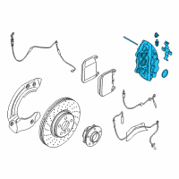 OEM 2016 BMW i8 Brake Caliper Left Diagram - 34-11-6-868-231