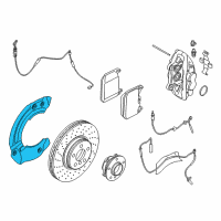 OEM BMW i8 Protection Plate Left Diagram - 34-11-6-858-625