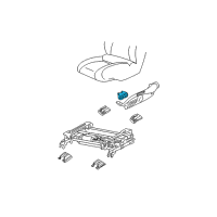 OEM 1997 Buick Regal Switch Asm-Driver Seat 6 Way (Meta) *Black Diagram - 16805147