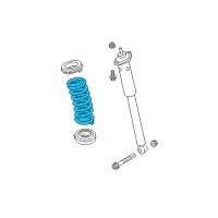 OEM 2008 Dodge Magnum Rear Suspension-Spring Diagram - 4895474AB