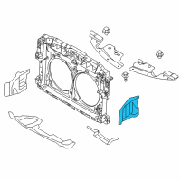 OEM 2013 Nissan Murano Cover-Front Under, LH Diagram - 64839-1AA0A