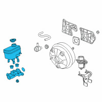 OEM 2013 Jeep Wrangler Brake Cylinder Diagram - 68057474AE