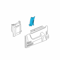 OEM 2004 GMC Savana 3500 Molding Asm-Body Side Rear Garnish *Pewter Diagram - 25759535