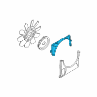 OEM Mercury Upper Shroud Diagram - 6L2Z-8146-A