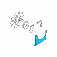 OEM Mercury Lower Shroud Diagram - 4L2Z-8146-AB