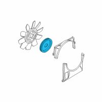 OEM Mercury Mountaineer Fan Clutch Diagram - 4L2Z-8A616-AA