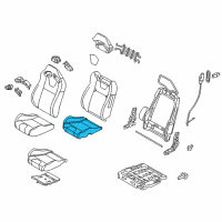 OEM Ford Mustang Seat Cushion Pad Diagram - CR3Z-63632A23-C