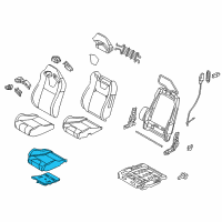 OEM 2014 Ford Mustang Seat Cushion Pad Diagram - DR3Z-63632A22-B