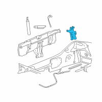 OEM 2008 Pontiac G6 Latch Asm-Folding Top Rear Diagram - 15943325