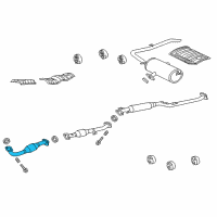 OEM 2013 Toyota Camry Front Pipe Diagram - 17410-0V080