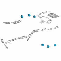 OEM Toyota Sienna Insulator Cushion Diagram - 17565-0A180