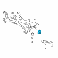 OEM 2017 Hyundai Sonata Bushing-Crossmember Mounting Diagram - 62486-C1000