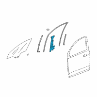 OEM 2009 Acura MDX Regulator Assembly, Left Front Door Power Diagram - 72250-STX-A01