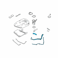 OEM 2009 Lincoln MKS Filler Pipe Diagram - 8A5Z-9034-D