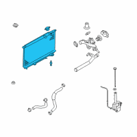 OEM 2004 Kia Amanti Radiator Assembly Diagram - 253103F001