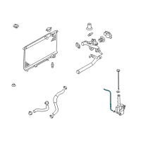 OEM 2006 Kia Amanti Hose-Radiator Reserve Diagram - 254513F000