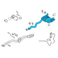 OEM BMW X1 Rear Exhaust Flap Muffler Diagram - 18-30-7-615-958