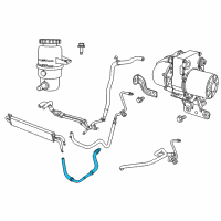 OEM 2013 Jeep Grand Cherokee Tube-Power Steering Return Diagram - 5154458AF