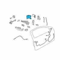 OEM Saturn Astra Hinge, Front Side Door(Body Side) Diagram - 9130920