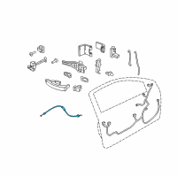 OEM Saturn Lock Cable Diagram - 13185564