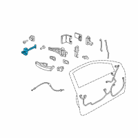 OEM Saturn Astra Check, Front Side Door Diagram - 13107175