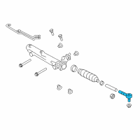 OEM 2007 Ford Explorer Sport Trac Outer Tie Rod Diagram - AL2Z-3A130-A