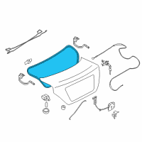 OEM 2018 Nissan Versa WEATHERSTRIP Trunk Lid Diagram - 84830-9KN0A