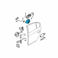OEM 2013 BMW ActiveHybrid 3 Right System Latch Diagram - 51-22-7-229-460