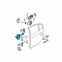 OEM 2010 BMW 550i Rear Door Brake Diagram - 51-22-7-176-805